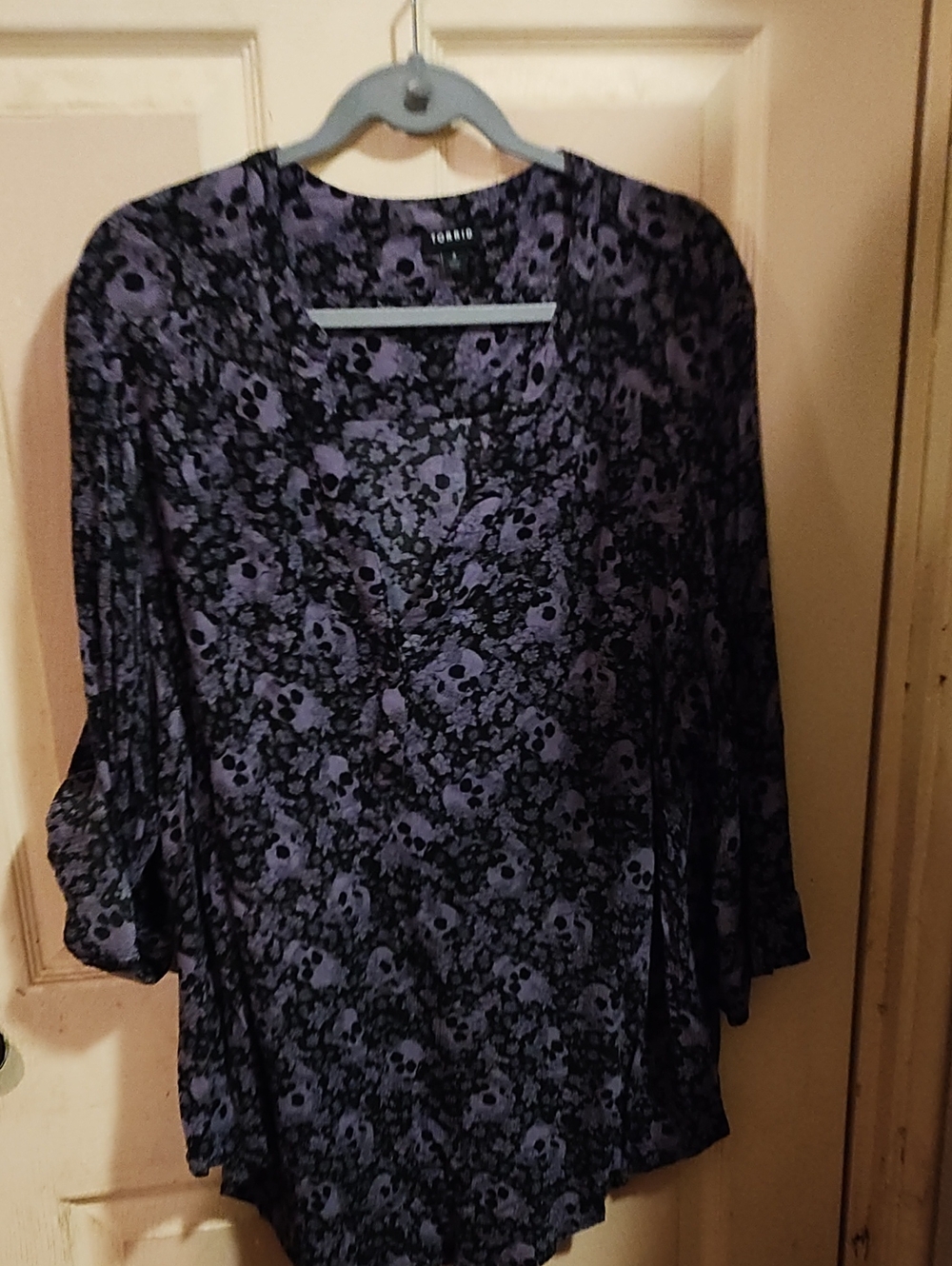 Torrid Harper Georgette 3/4 Sleeve Blouse. set of 3. - Picture 3 of 12